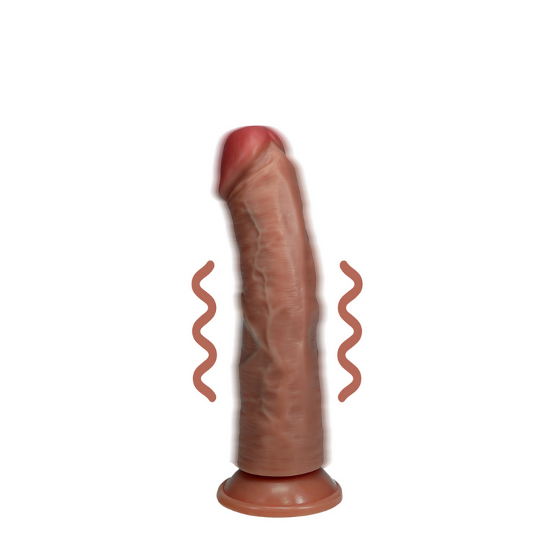 Vibrant Regular Curved Cock - 6 / 15,5 cm - Tan