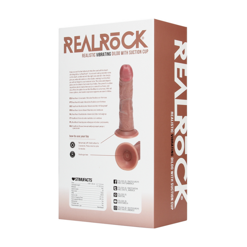 Vibrant Regular Curved Cock - 6 / 15,5 cm - Tan