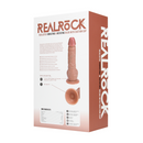 Vibromasseur et Cock Rotatif Droit avec Boules - 8 / 20,5 cm - Tan