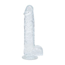 Dildo réaliste avec testicules - 5 / 12,7 cm - Transparent