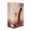 Dildo réaliste courbé en silicone à double densité avec ventouse - 6 / 15,5 cm - Marron