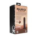 Dildo réaliste courbé en silicone à double densité avec ventouse - 8 / 20,5 cm - Noir