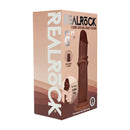 Dildo en silicone réaliste à double densité avec peau glissante - 6 / 15,5 cm - Marron