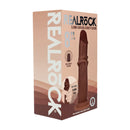 Dildo en silicone réaliste à double densité avec peau glissante - 8 / 20,5 cm - Marron