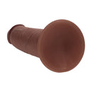Dildo en silicone réaliste à double densité avec peau glissante - 8 / 20,5 cm - Marron