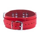 Collier en cuir ultra - Rouge