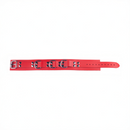 Collier en cuir ultra - Rouge