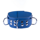 Collier en cuir ultra - Bleu