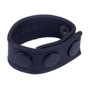 Cocky - Cockring en cuir ajustable - Noir