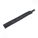 Collier en cuir 3 anneaux D - Noir