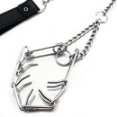 Laisse avec collier pour pénis - Noir/Argent