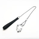 Laisse avec collier pour pénis - Noir/Argent