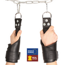 Menottes de suspension en cuir - Noir