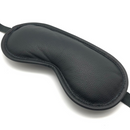 Blind Up - Masque oculaire en cuir rembourré - Noir