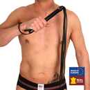 Martinet en bois avec cordes en cuir - 75 cm - Noir