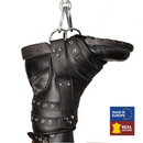 Ensemble Deluxe de 2 Pattes de Jambe en Cuir - Noir