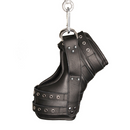 Ensemble Deluxe de 2 Pattes de Jambe en Cuir - Noir