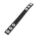 Cockring en cuir ajustable - Noir