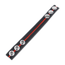 Cockring en cuir ajustable - Rouge