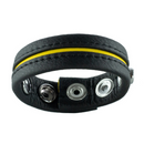 Cockring en cuir ajustable - Jaune