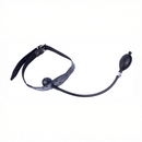 Gag en cuir avec boule gonflable - Noir
