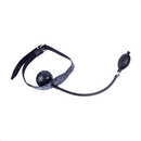 Gag en cuir avec boule gonflable - Noir