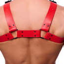 Harnais en cuir Bulldog - L/XL - Rouge