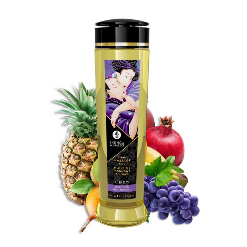 Huile de massage érotique - Fruits exotiques - 8 fl oz / 240 ml