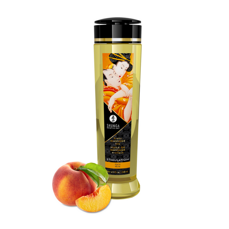 Huile de massage érotique - Pêche - 8 fl oz / 240 ml
