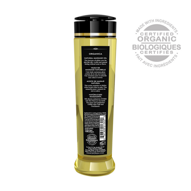 Huile de massage Organica - Naturelle - 8 fl oz / 240 ml
