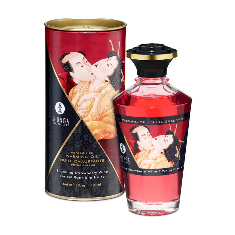 Huile Aphrodisia - Vin Pétillant aux Fraises - 3,5 fl oz / 100 ml
