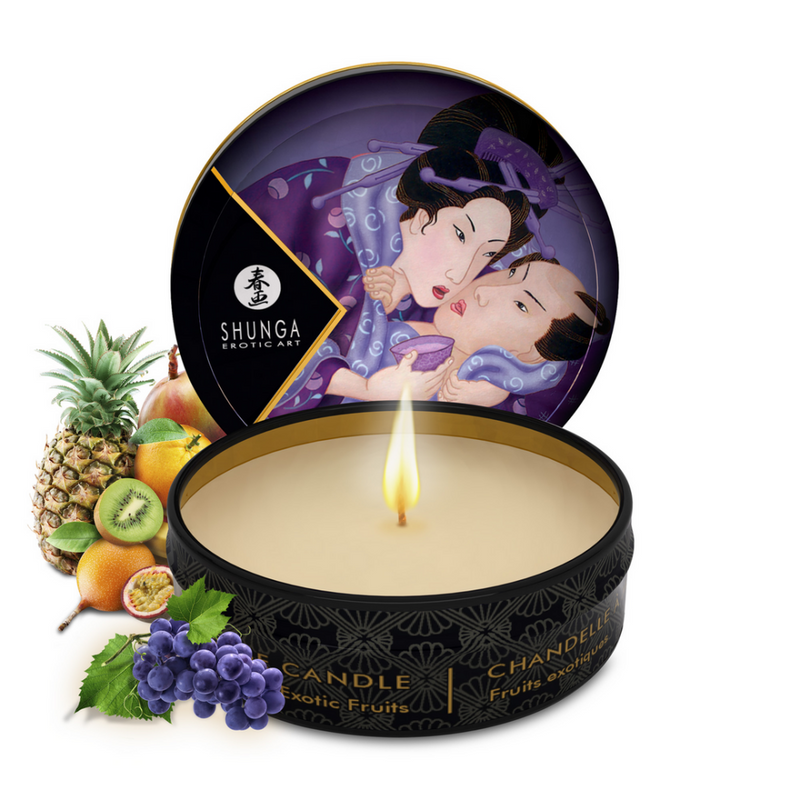 Mini Bougie de Massage - Fruits Exotiques - 1 oz / 30 ml