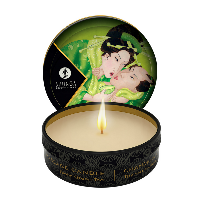 Mini Bougie de Massage - Thé Vert Exotique - 1 oz / 30 ml