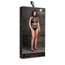 Carpo XLVI - Deux pièces avec col roulé, crop top et culotte - Grandes tailles