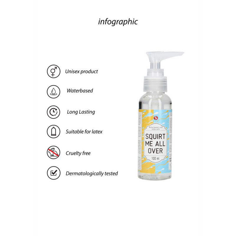 Squirt Me All Over - Lubrifiant à base d'eau - 3 fl oz / 100 ml
