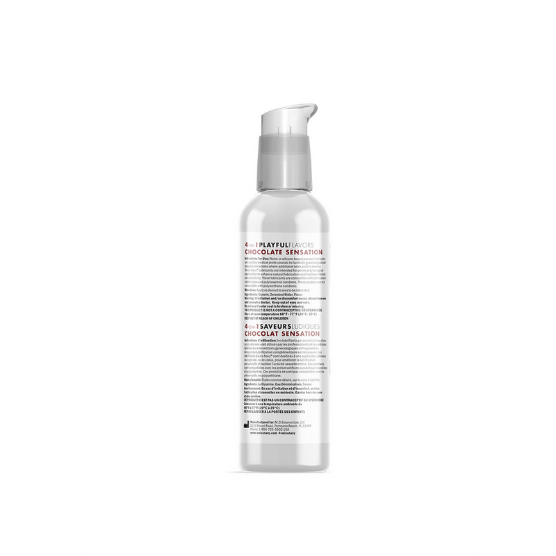 Lubrifiant 4 en 1 au goût de sensation chocolat - 4 oz / 118 ml