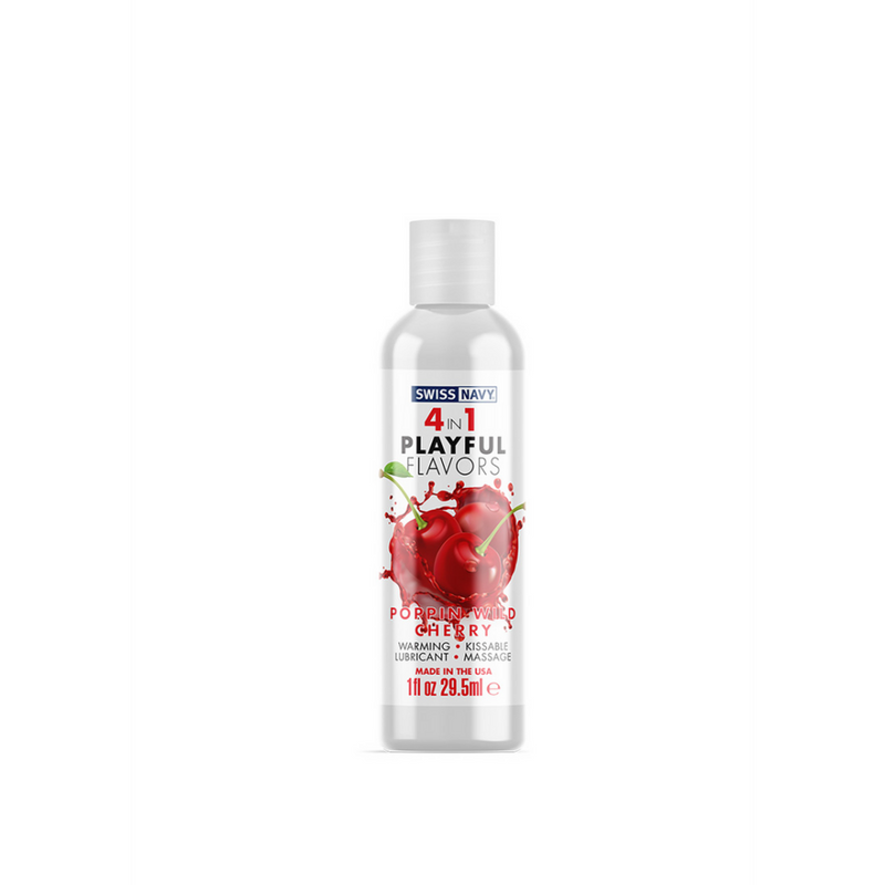 Lubrifiant 4 en 1 au goût cerise sauvage - 1 fl oz / 30 ml