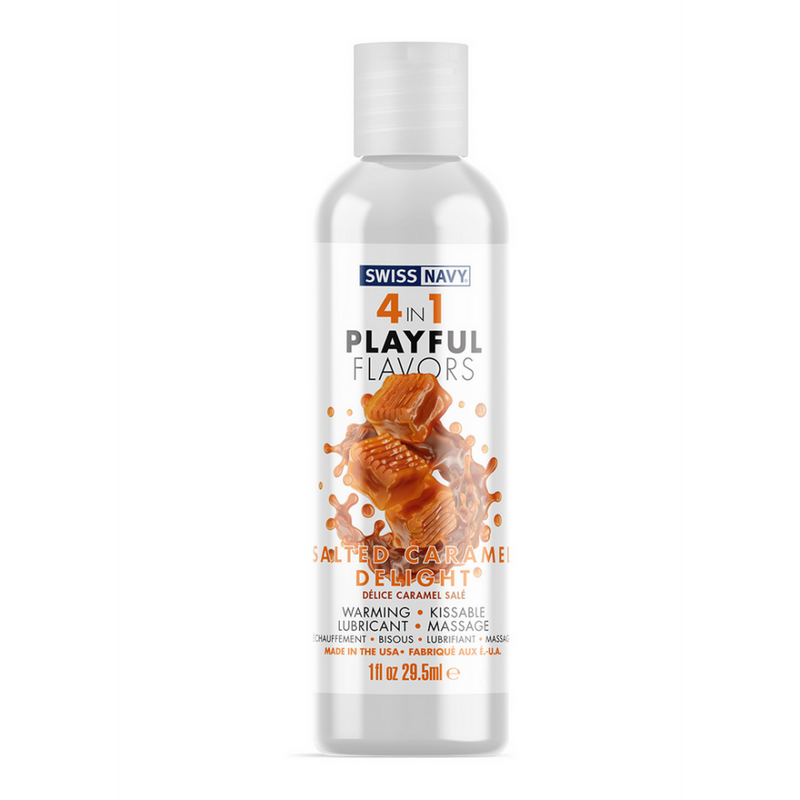 Lubrifiant 4 en 1 au goût de Caramel Salé - 1 fl oz / 30 ml