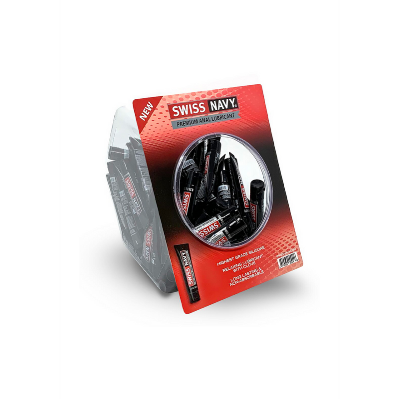 Premium - Lubrifiant Anal à Base de Silicone - Fishbowl - 50 Pièces