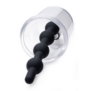 Cylindre Rosebud avec perles anales en silicone