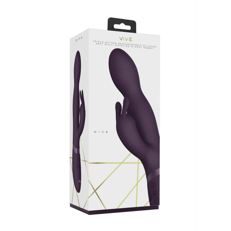 Niva - Rotating Rabbit Vibrator - Purple