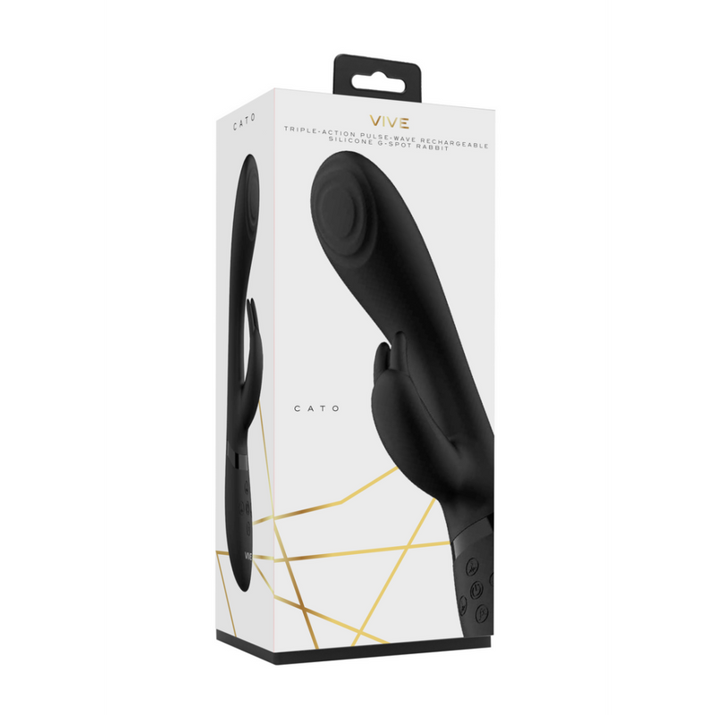 Cato - Pulse G-spot Rabbit - Black