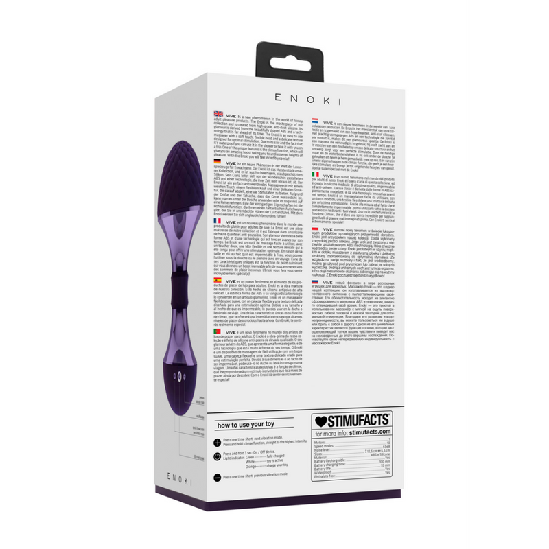 Enoki - Bendable Massager - Purple