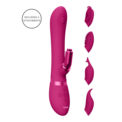 Etsu - Pulse Wave G-Spot Rabbit  Clitoral Stimulator - Pink