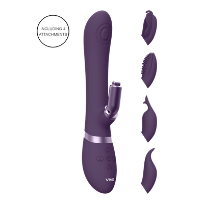 Etsu - Pulse Wave G-Spot Rabbit  Clitoral Stimulator - Purple