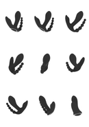 Kata - Pulse Wave  Vibrating Double Penetration Vibrator - Noir