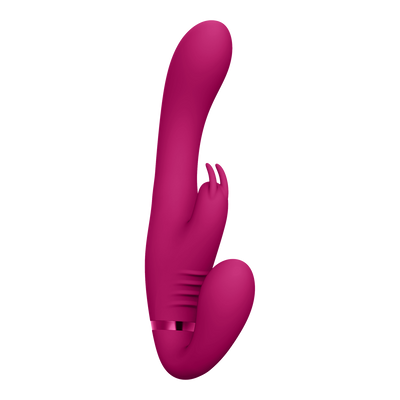 Suki - Vibrating Strapless Strap-on Rabbit - Pink