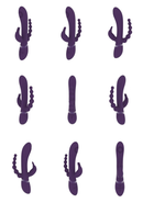 Rini - Vague Pulsée  Vibrant Double Pénétration Rabbit - Violet