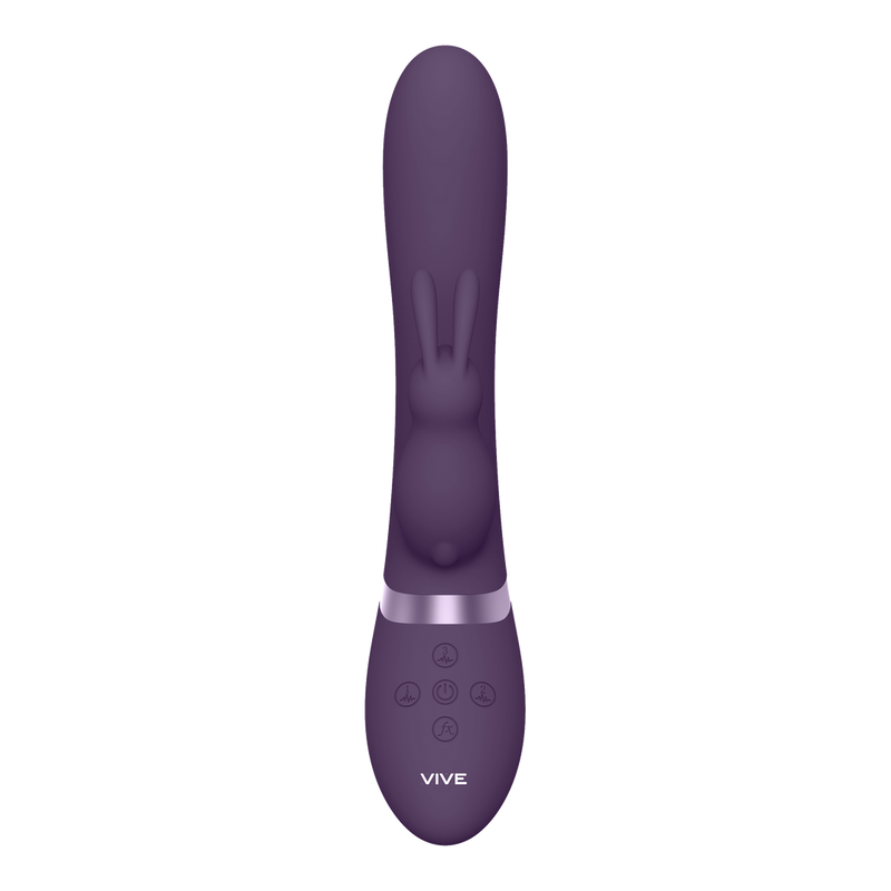 Taka - Inflatable and Vibrating Rabbit Vibrator - Purple