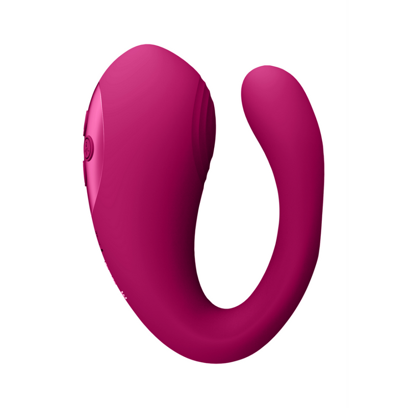 Yoko - Triple Action Vibrator Dual Prongs with Clitoral Pulse Wave